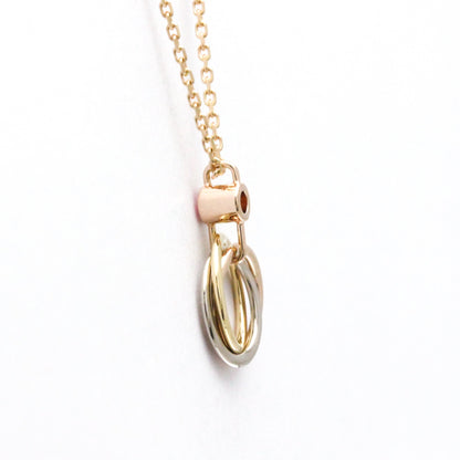 Cartier Baby Trinity Necklace 1P Pink Sapphire Pink Gold (18K)