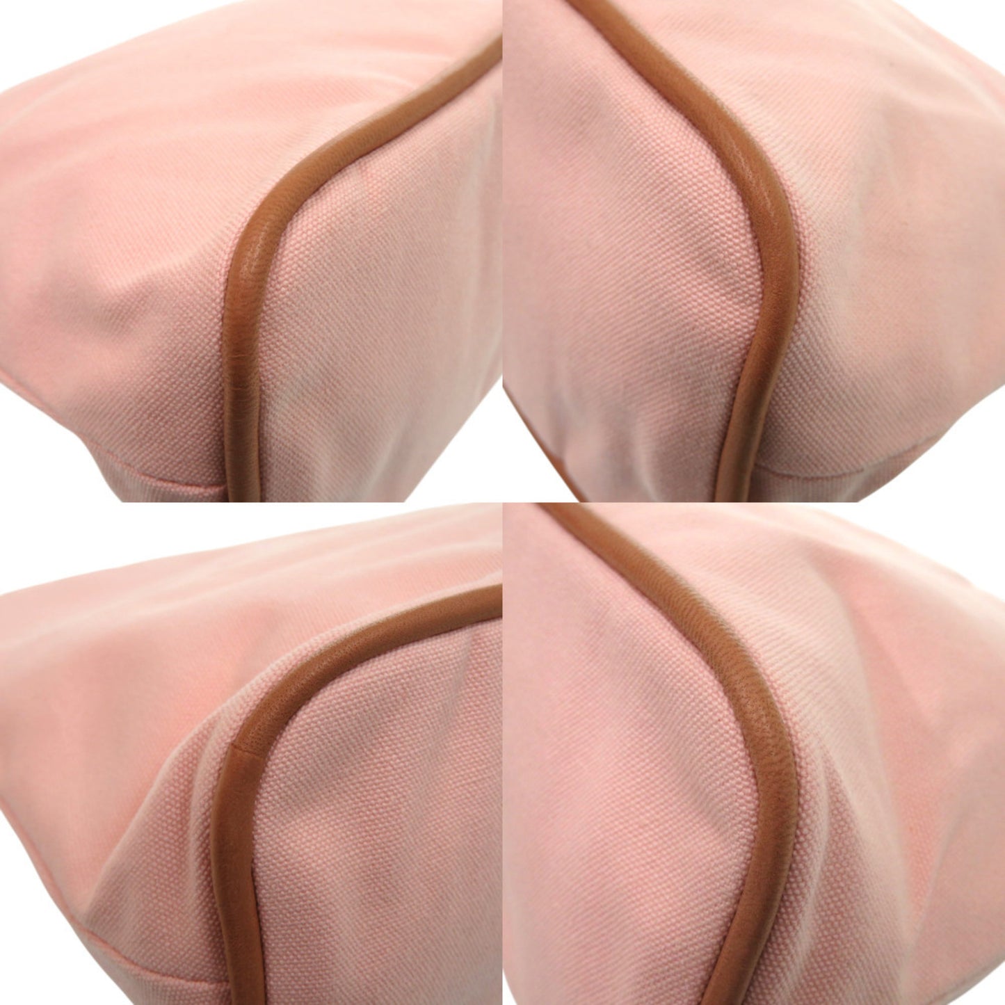 Like New Hermes Bolide Pouch 25Mm Canvas Pink Bag 0170 Hermes