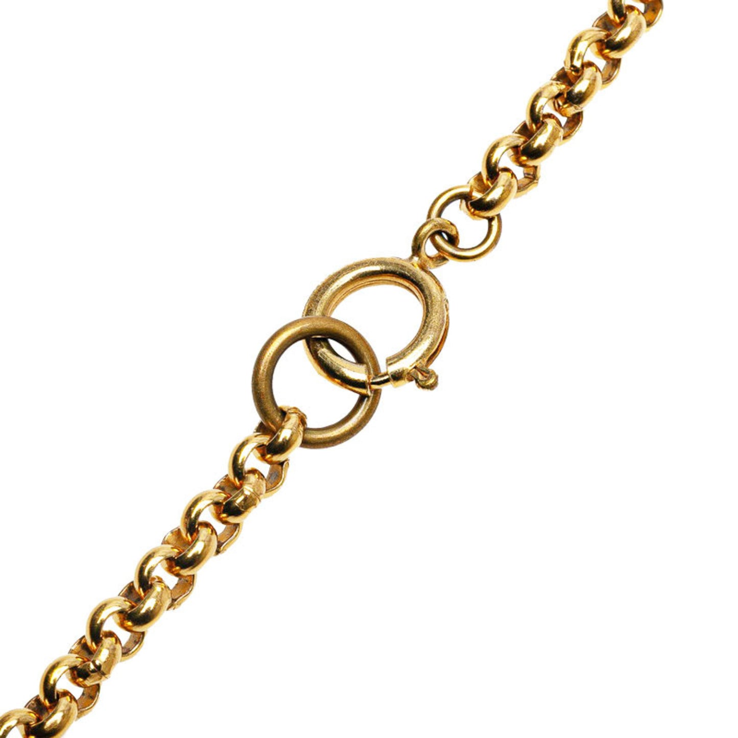 Chanel Heart Motif Coco Mark Chain Pendant Necklace