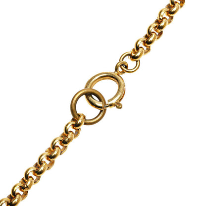 Chanel Heart Motif Coco Mark Chain Pendant Necklace