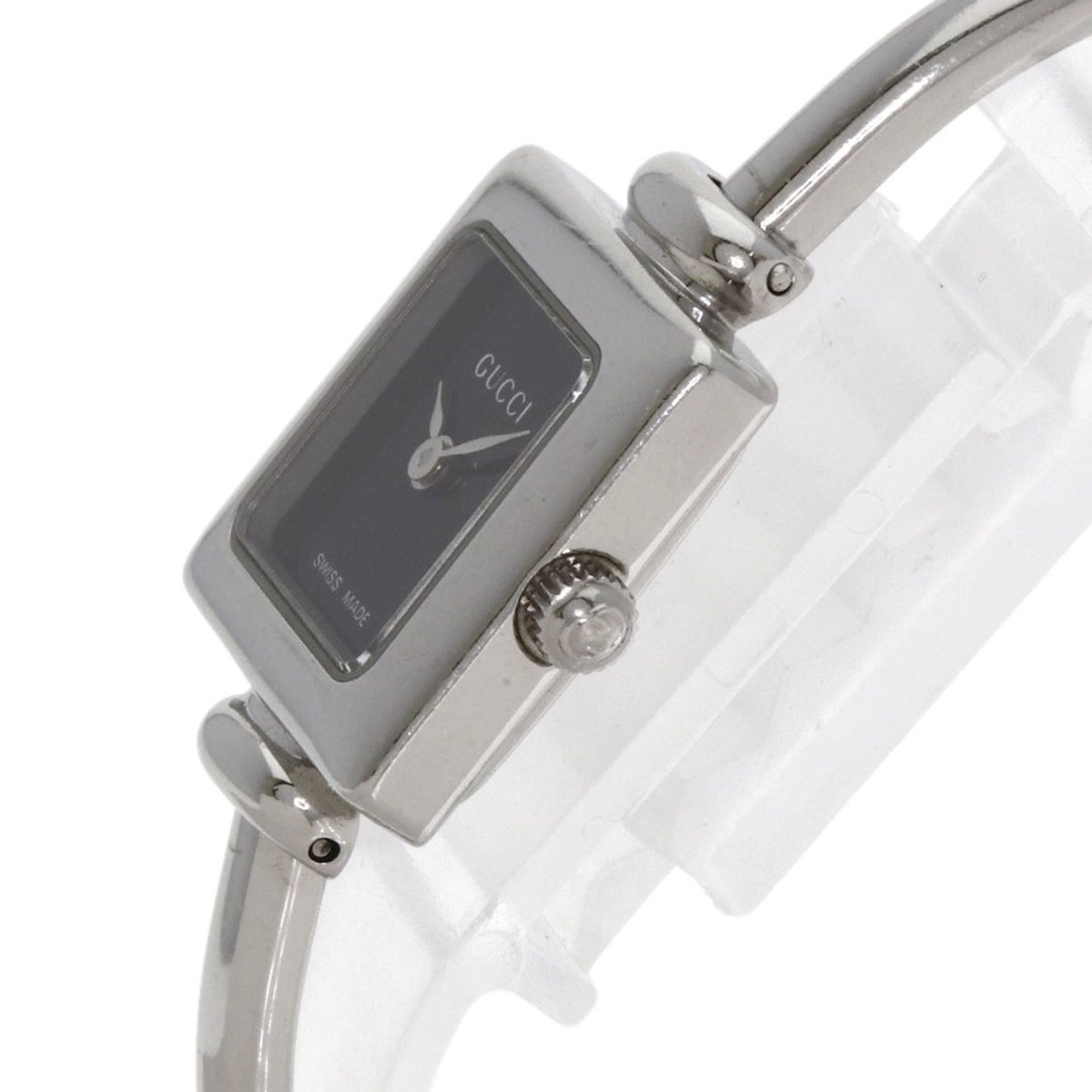 Gucci 1900L Square Face Bangle Watch In Stainless Steel/Ss