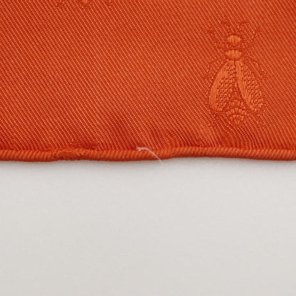 Hermes Carree90 Scarf Muffler Napoleon Silk White/Orange