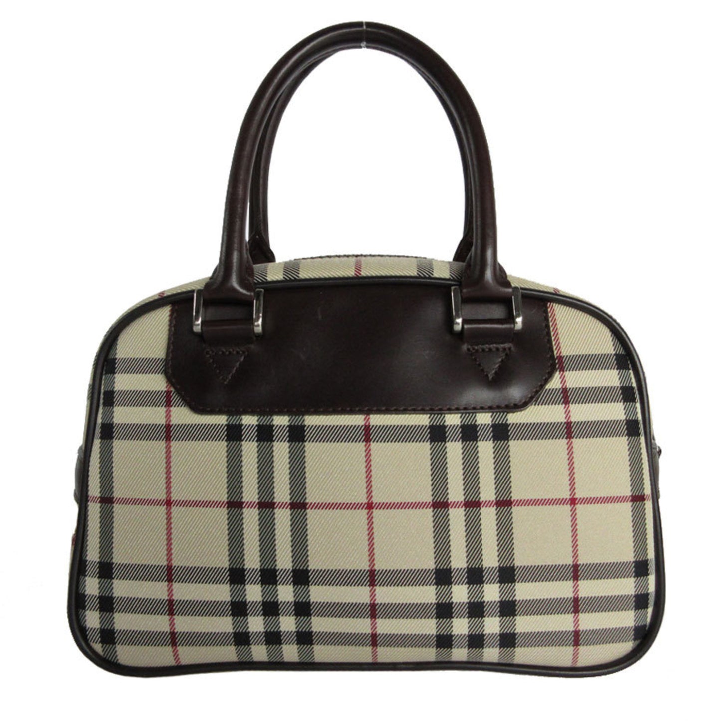 Burberry Handbag Canvas And Leather In Beige