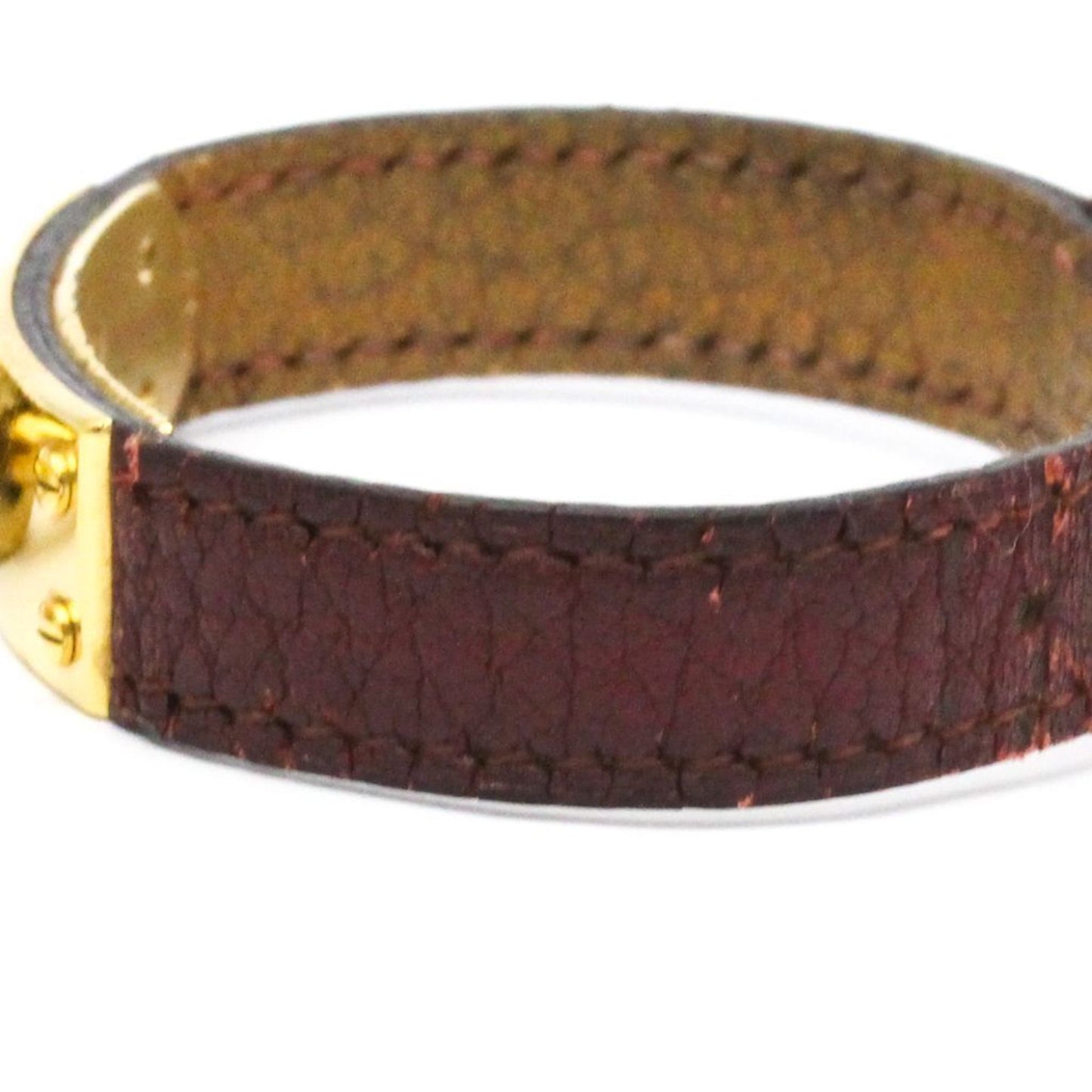 Hermes Kelly Watch Gold Plated Leather Quartz