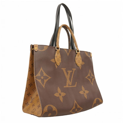 Louis Vuitton Monogram Giant Reverse On The Go Mm M45321 Brown 2-Way Bag
