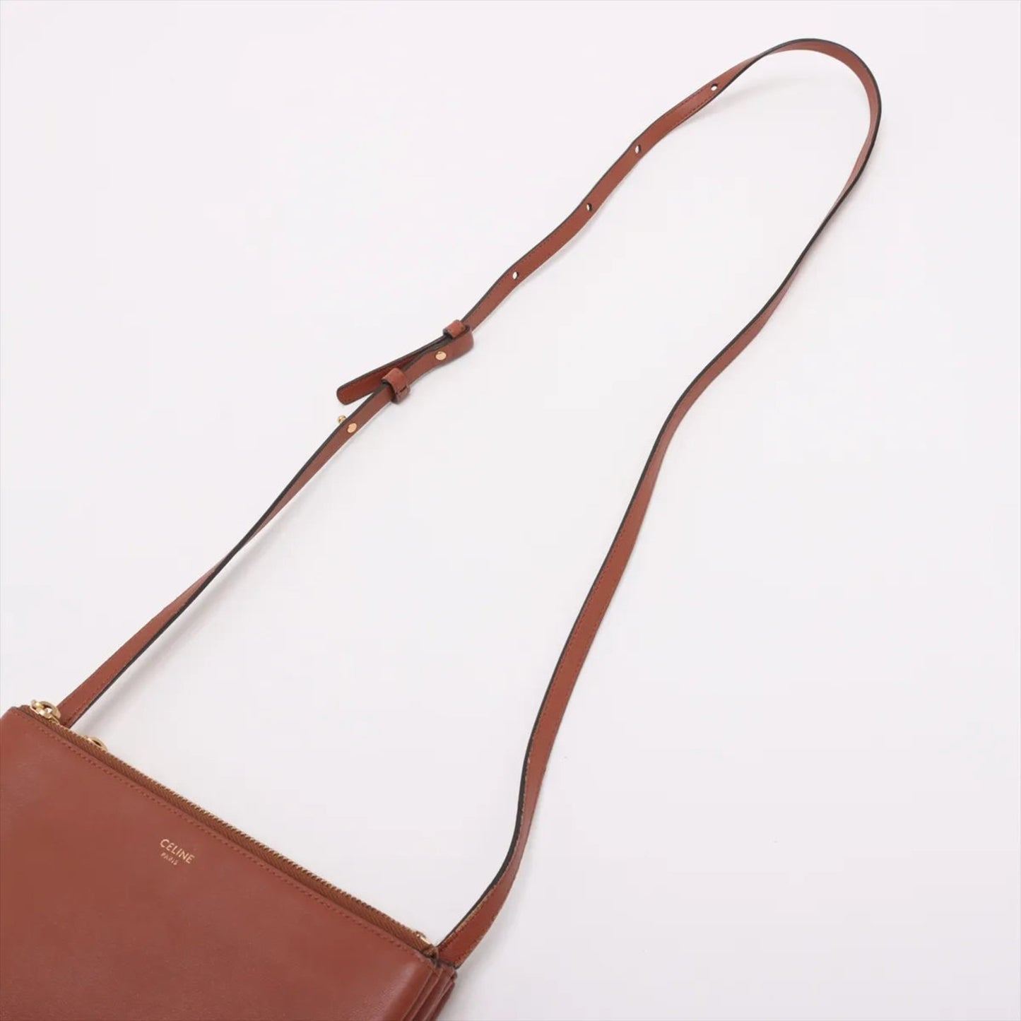 Celine Trio Small Leather Shoulder Bag