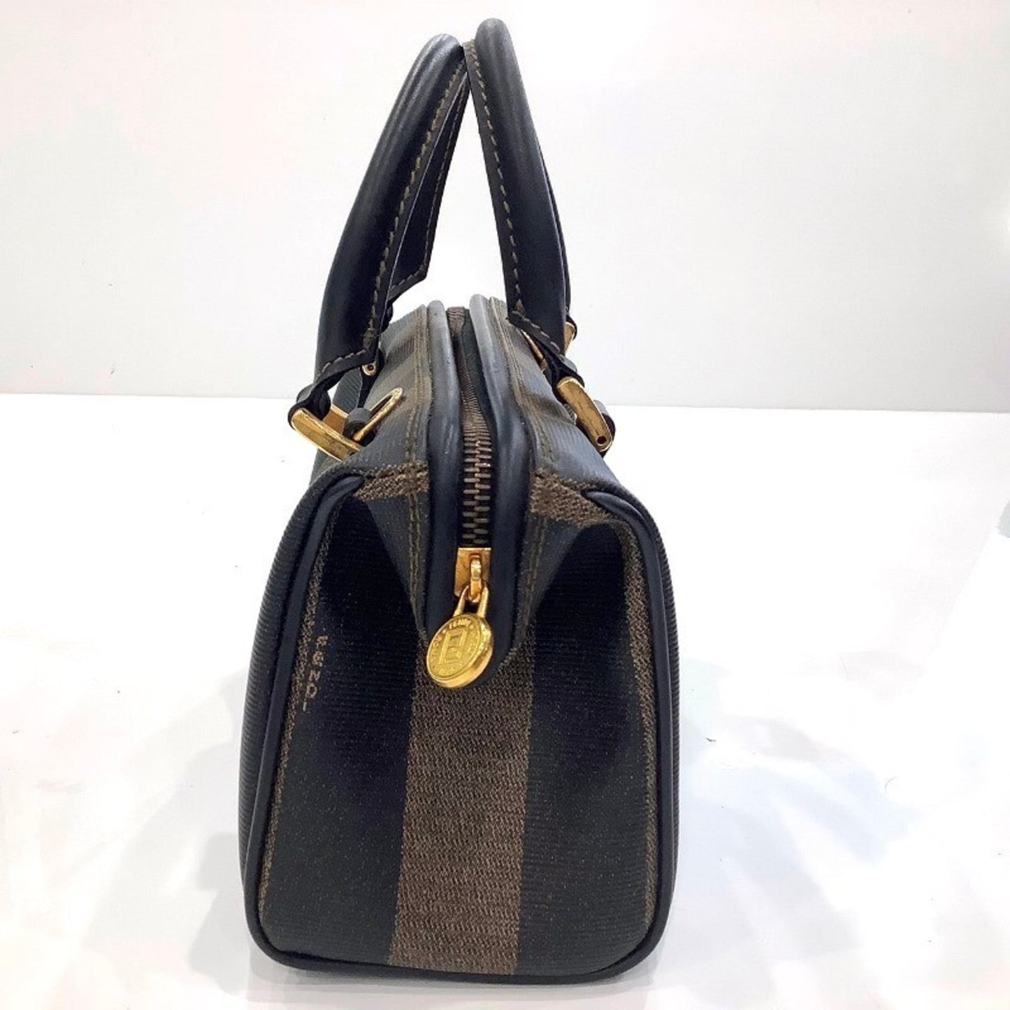 Fendi Pecan Print Mini Boston Bag Ja-24603