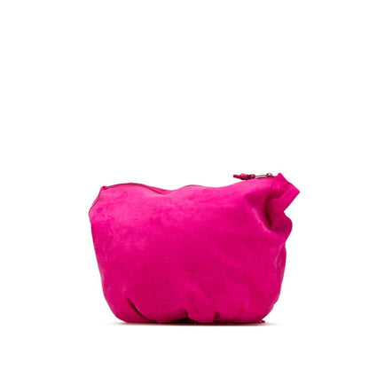 Bottega Veneta Tassel Crossbody Shoulder Bag In Pink Suede