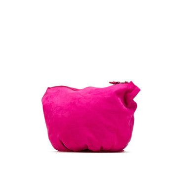 Bottega Veneta Tassel Crossbody Shoulder Bag In Pink Suede