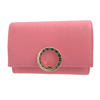 Like New Bvlgari Leather Pink Coin Case Wallet 1533Bvlgari