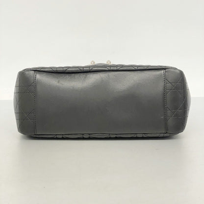 Christian Dior Cannage Miss Shoulder Bag In Black Leather