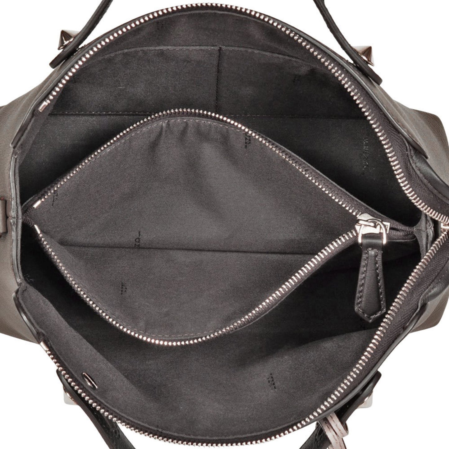 Fendi By The Way Medium Handbag Leather 8Bl124 Gray Shoulder Strap