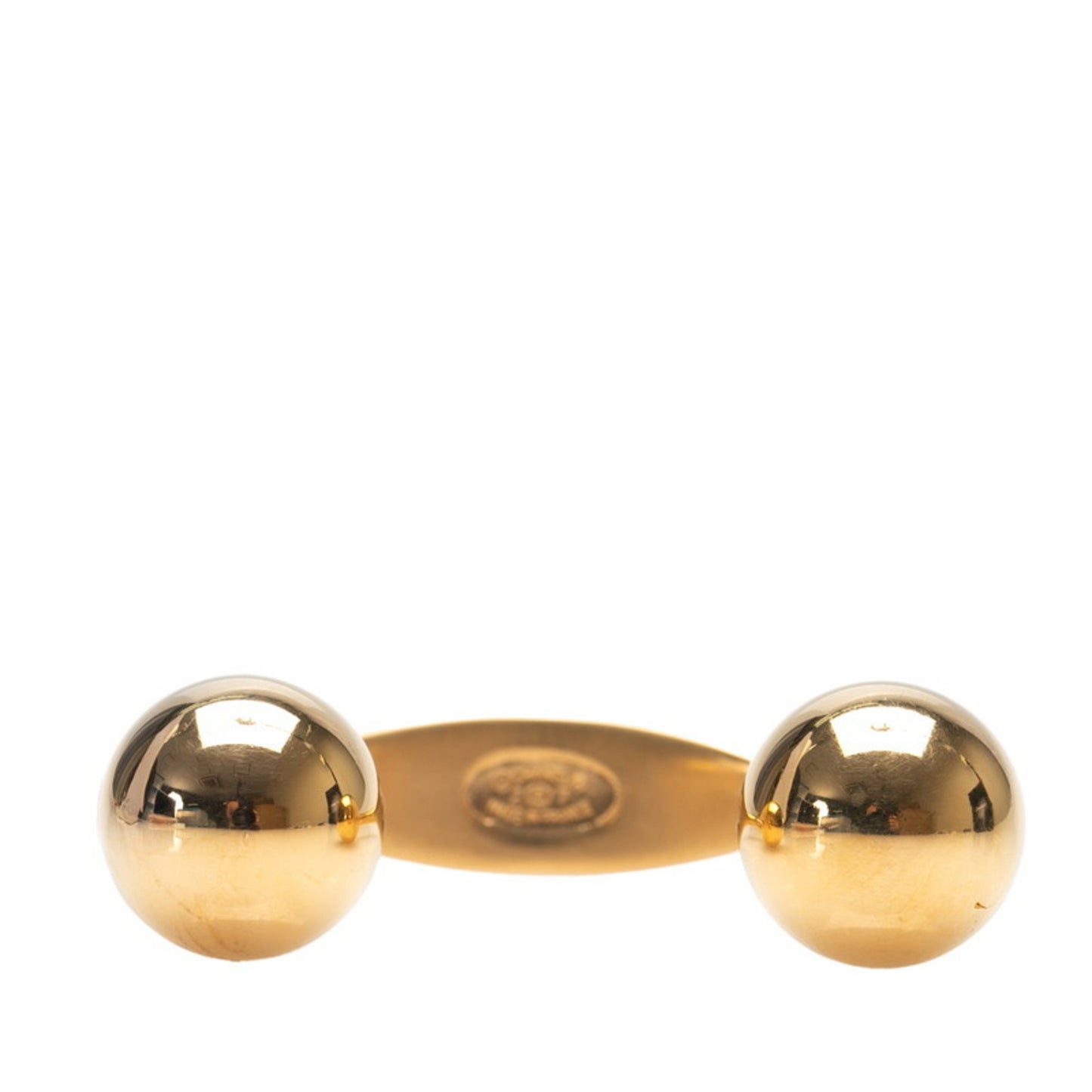 Chanel Vintage Logo Bangle Gold Plated