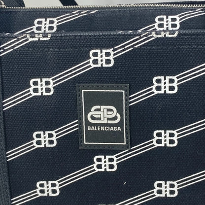 Balenciaga 620884 Bb Tote Bag Hand Bag Black White