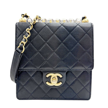 Chanel Chain Shoulder Bag As0584 Black Goatskin Leather 30S 2021