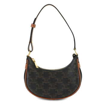 Celine Triomphe Mini Ava Shoulder Bag In Black