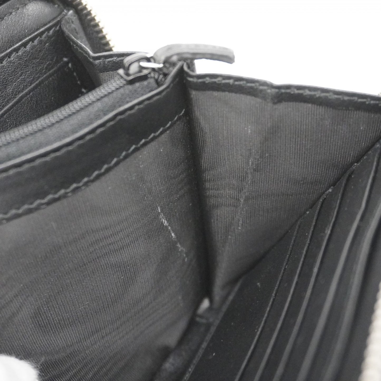 Gucci Micro Guccissima Long Wallet 449246 Leather Black