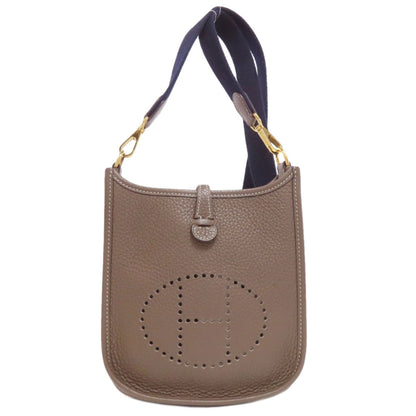 Hermes Herms Evelyn Amazon Etoupe Shoulder Bag With Gold Hardware