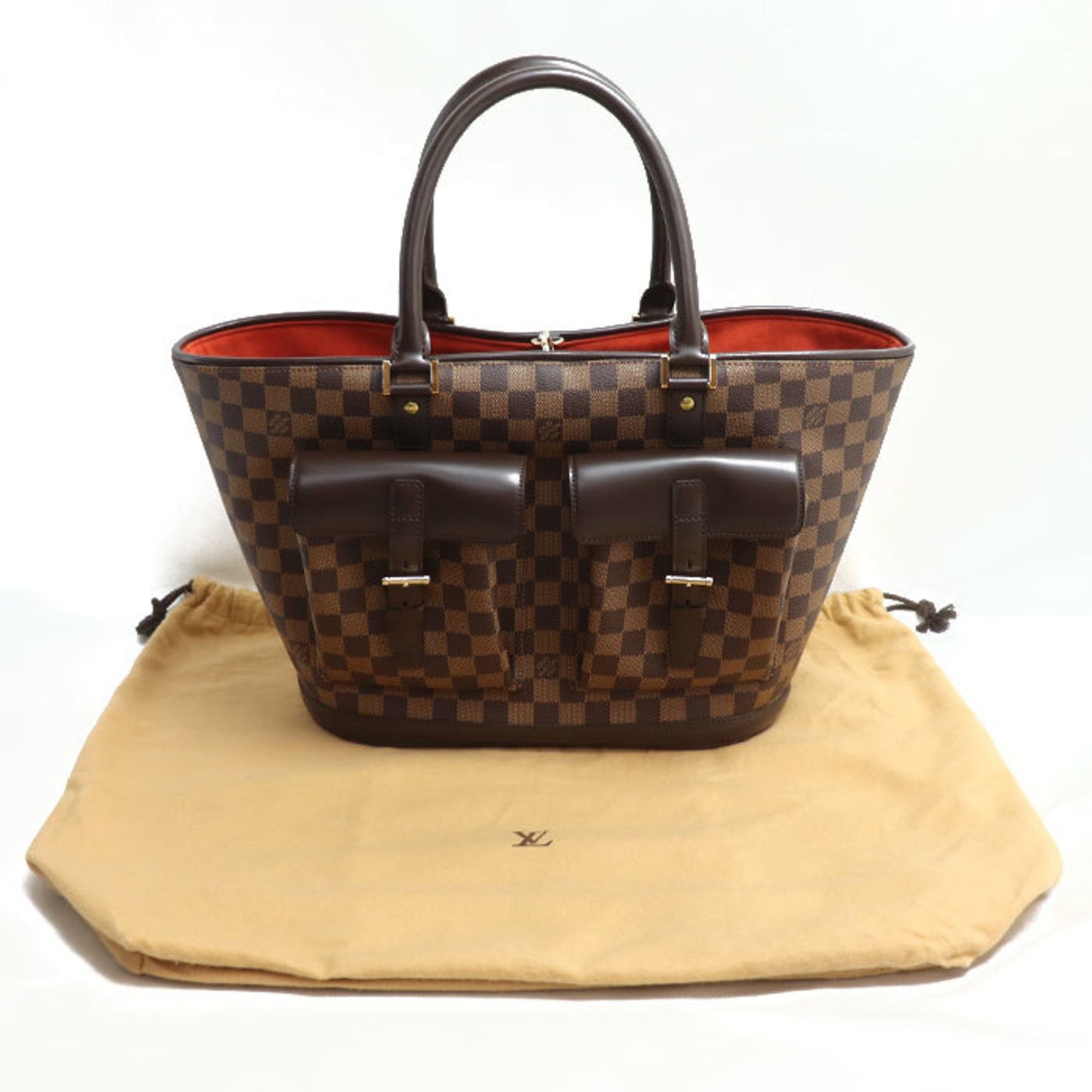 Louis Vuitton Manosque Gm Handbag Damier Brown N51120