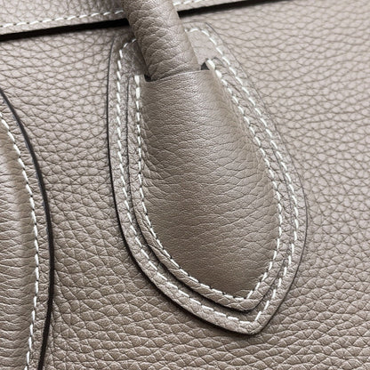 Celine Handbag Luggage Micro Shopper Leather 189793 Celine Bag Greige