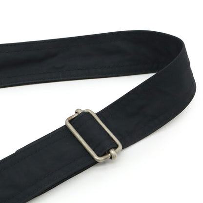 Hermes Acapulco Bandouliere Mm Shoulder Bag Pochette Nylon Leather Black