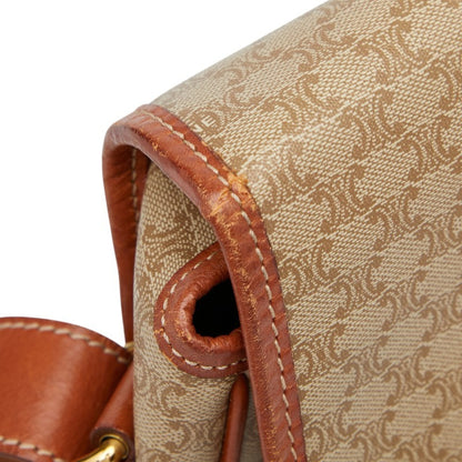 Celine Macadam Star Ball Shoulder Bag In Beige