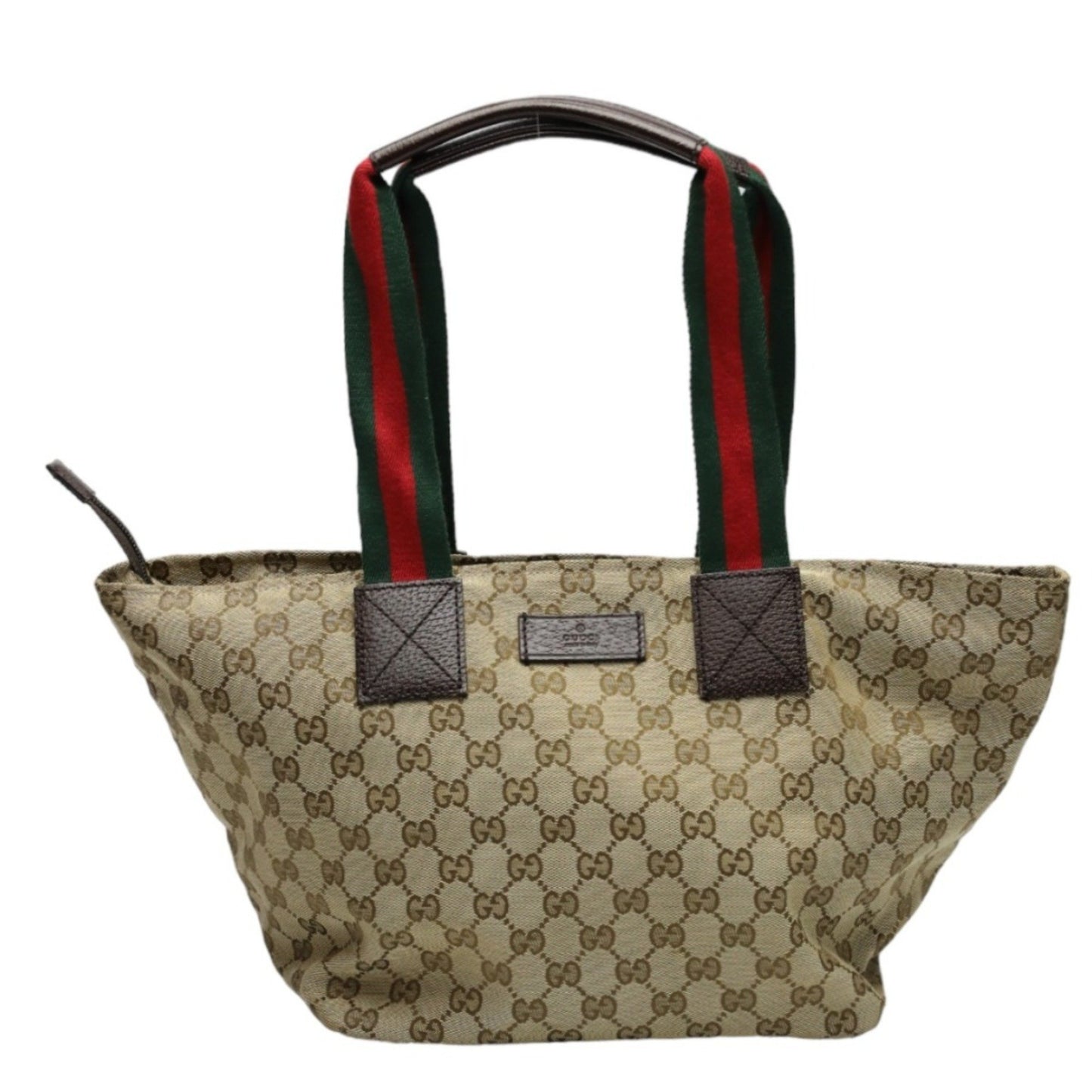 Gucci Tote Bag Handbag Gg Canvas 131230 Beige