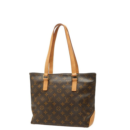Louis Vuitton Monogram Cabas Piano Handbag Tote Bag M51148 Brown Leather