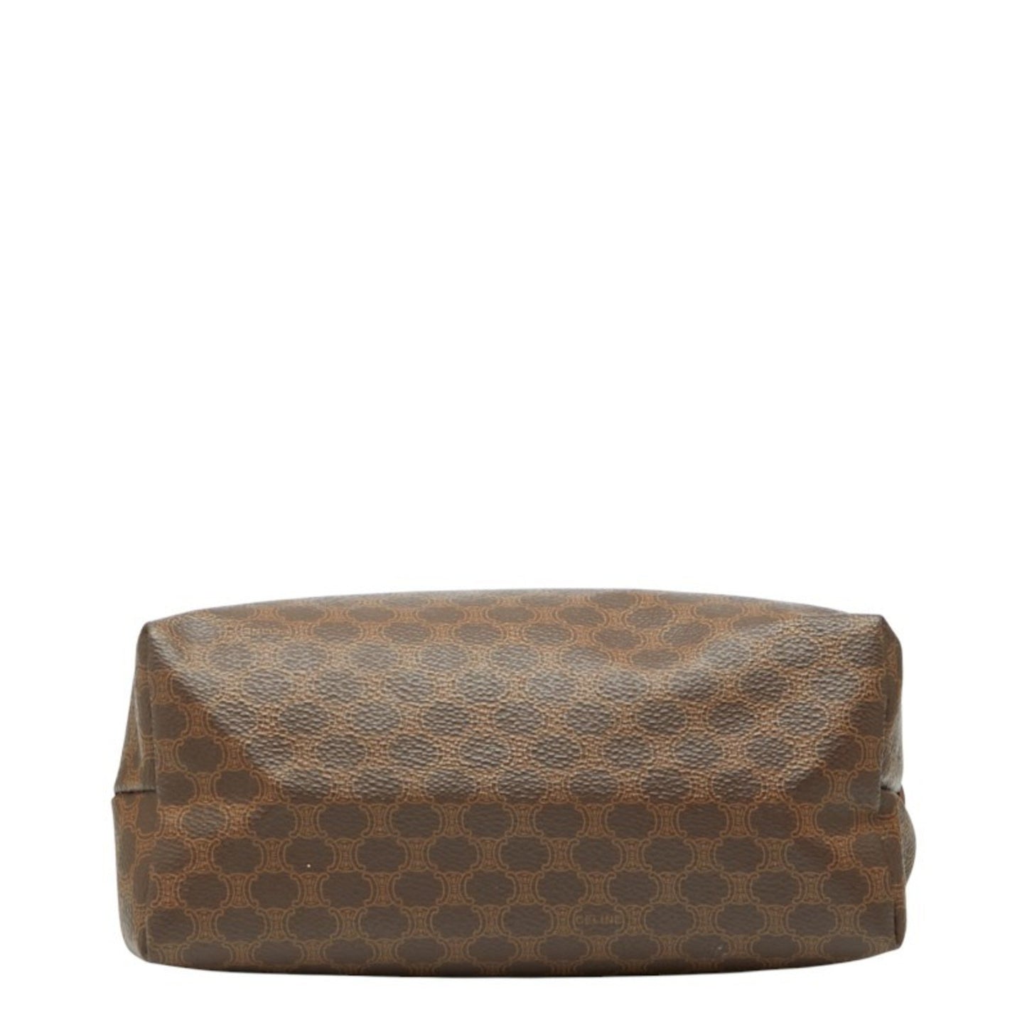 Celine Macadam Pouch Brown Leather