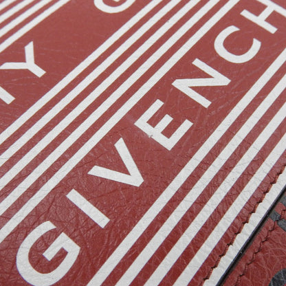 Givenchy Givenchy Clutch Bag Ned0169 Second Leather Red X White Black
