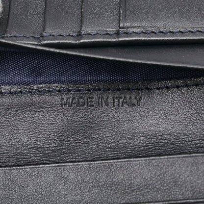 Burberry Check Long Wallet In Black