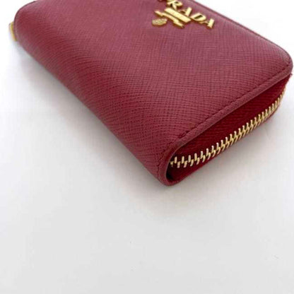 Prada Card Case Ec-23348 Red 1Ml040 Saffiano Leather 42A Prada Compact