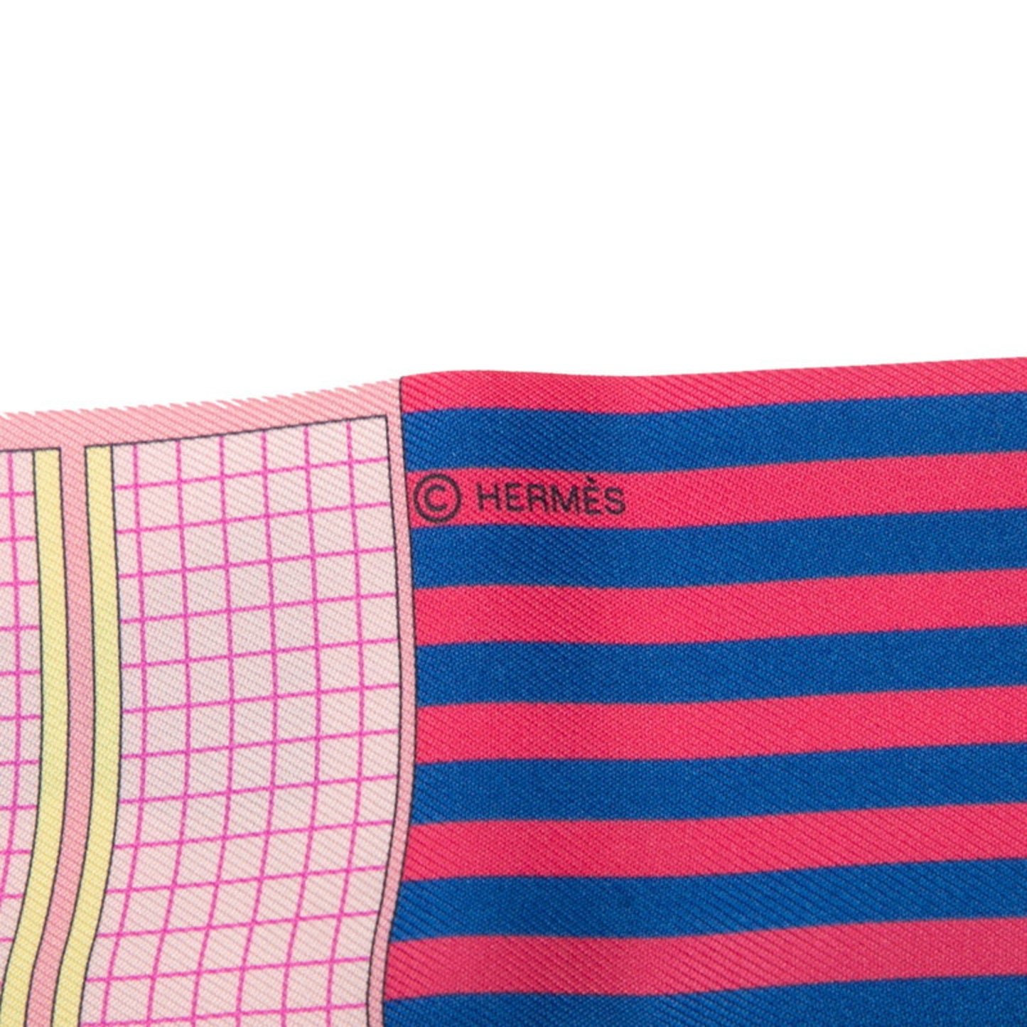 Herms Twilly Couvertures Et Tenues Horse Blanket Scarf Muffler Pink Multicolor Silk