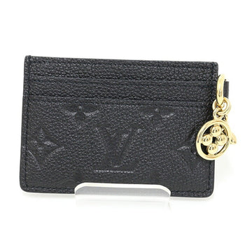 Louis Vuitton Porte Carte Lv Charm Monogram Empreinte Noir M82132 Black Unused
