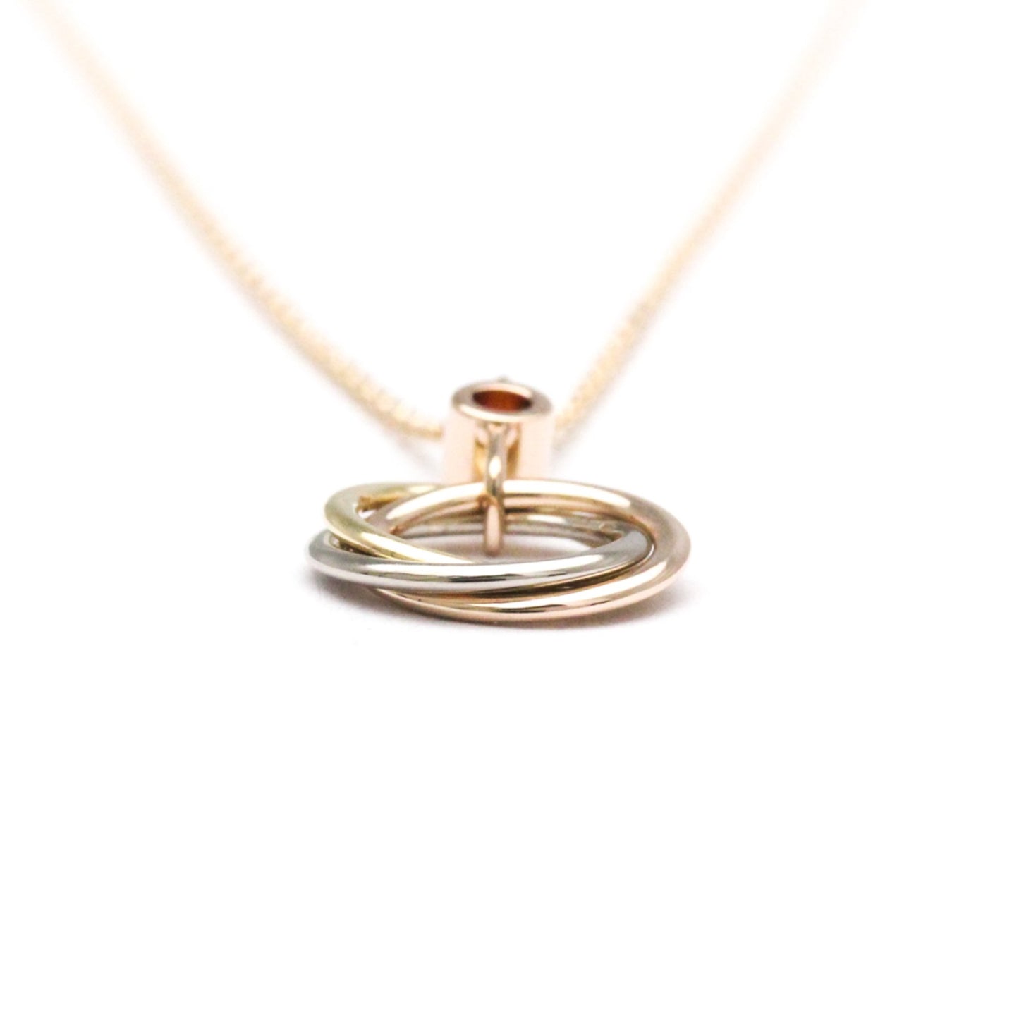 Cartier Baby Trinity Necklace 1P Pink Sapphire Pink Gold (18K)