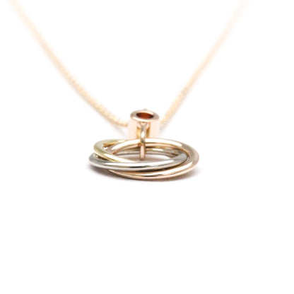 Cartier Baby Trinity Necklace 1P Pink Sapphire Pink Gold (18K)