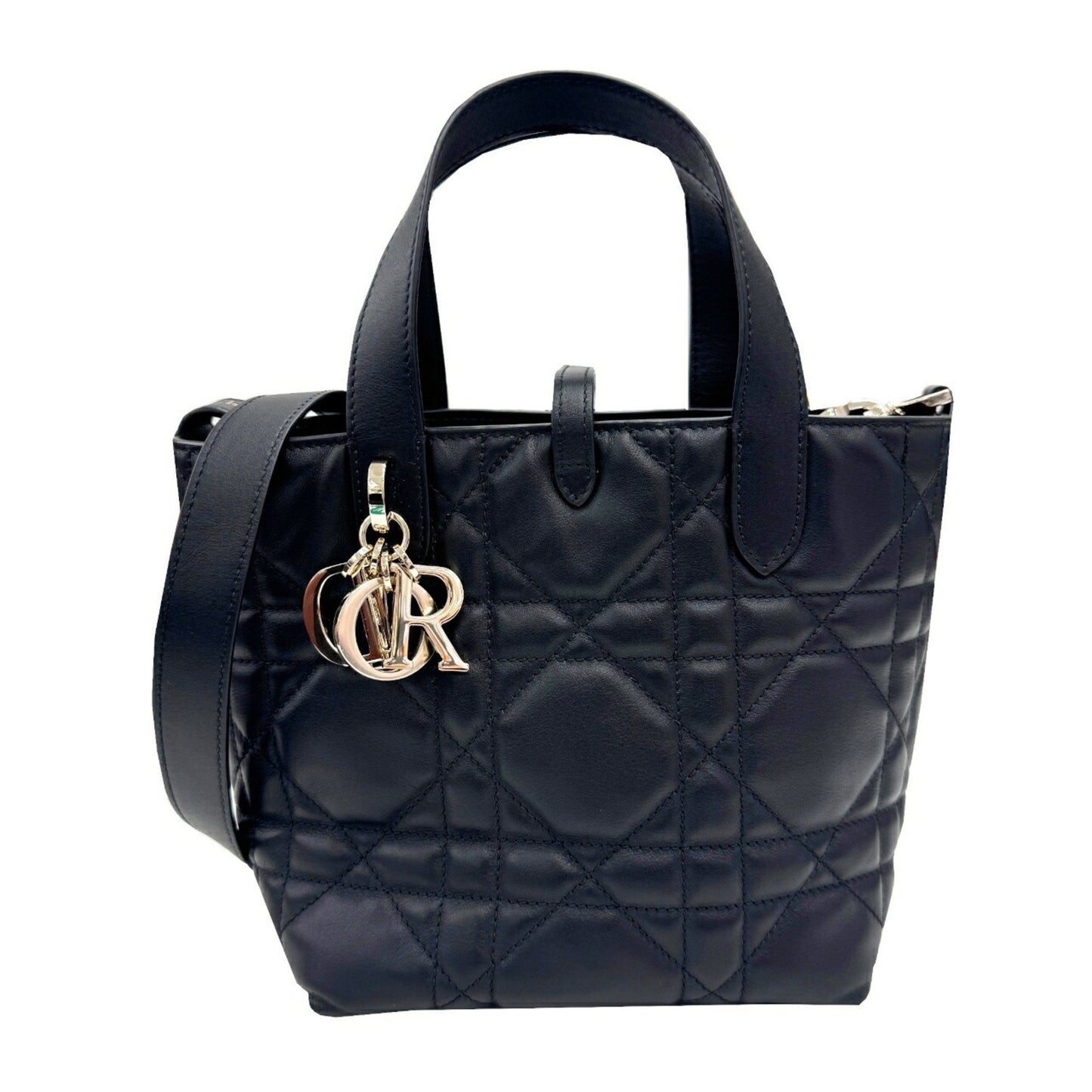 Christian Dior Dior Toujours Small M28220Shj Handbag Tote Bag Leather Black