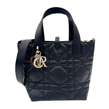 Christian Dior Dior Toujours Small M28220Shj Handbag Tote Bag Leather Black