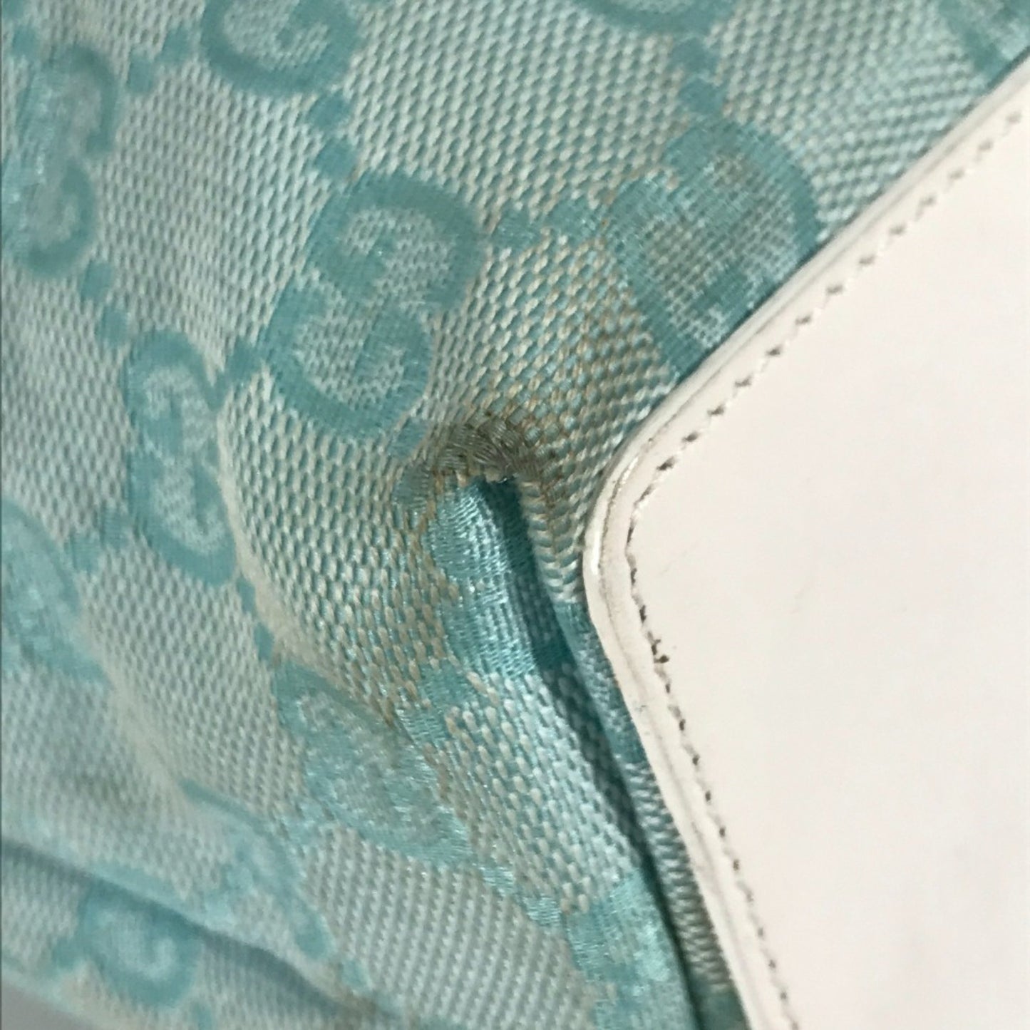 Gucci 002-1099 Shoulder Bag Shoulder Bag Bag Tote Bag Blue White