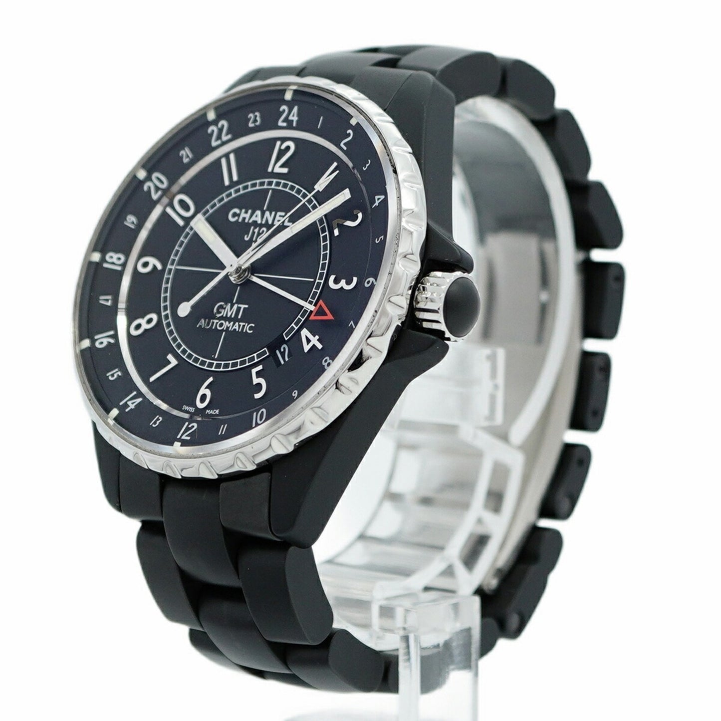 Chanel J12 Gmt H3101 Black Dial