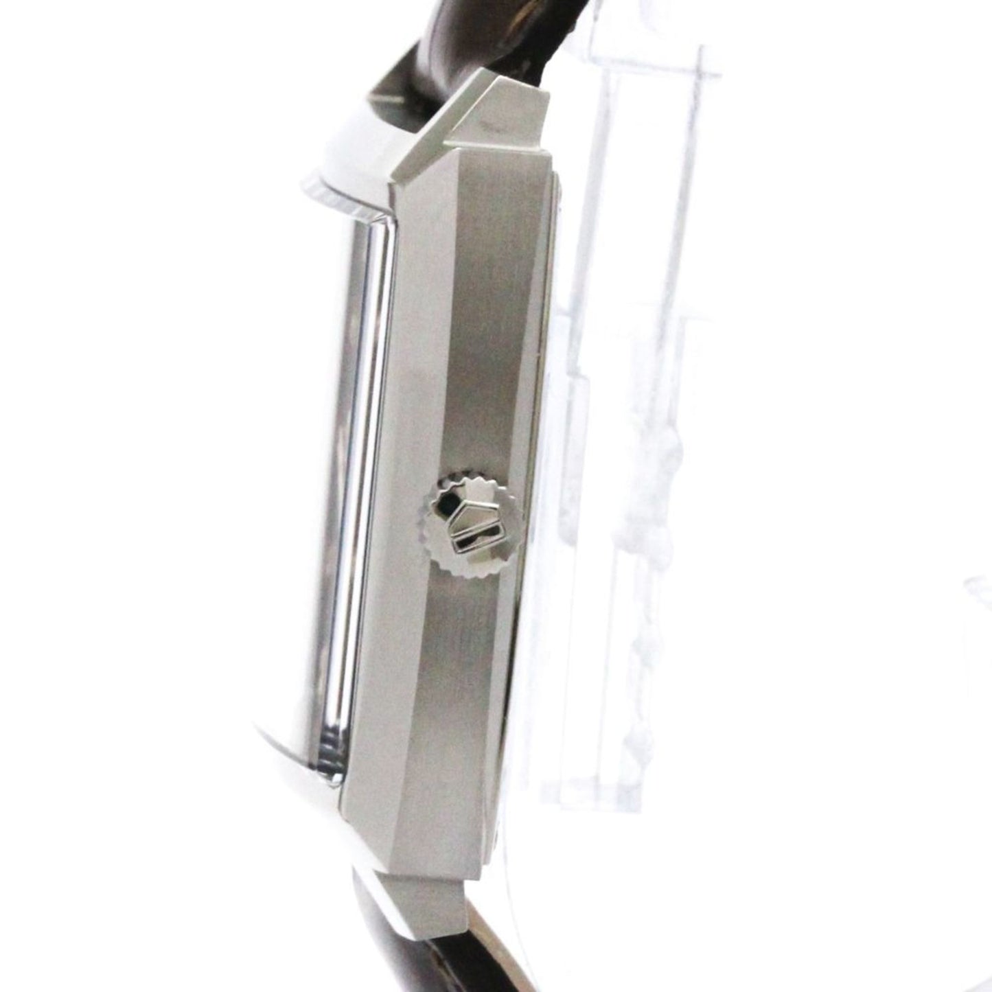 Tag Heuer Monaco Diamond Steel Leather Quartz Watch Waw131E