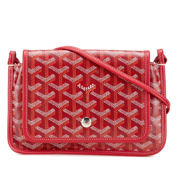 Goyard Plumet Pouch Wallet Red Leather
