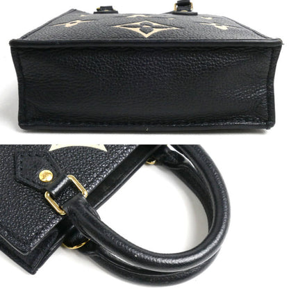 Louis Vuitton Louis Vuitton Petite Sac Plat 2-Way Shoulder Bag Monogram Empreinte Black Beige M57937