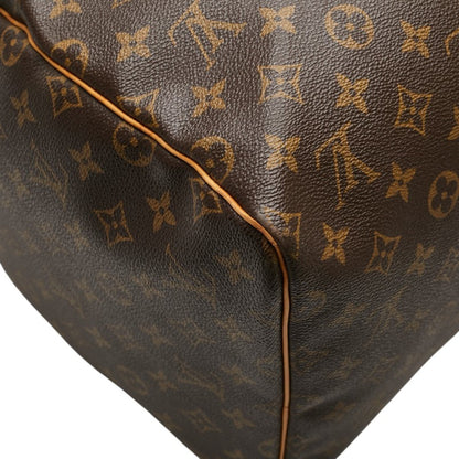 Louis Vuitton Monogram Keepall 55 Boston Bag/Travel Bag M41424 Brown Leather