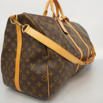 Louis Vuitton Monogram Keepall Bandouliere 60 Boston Bag M41412 Brown