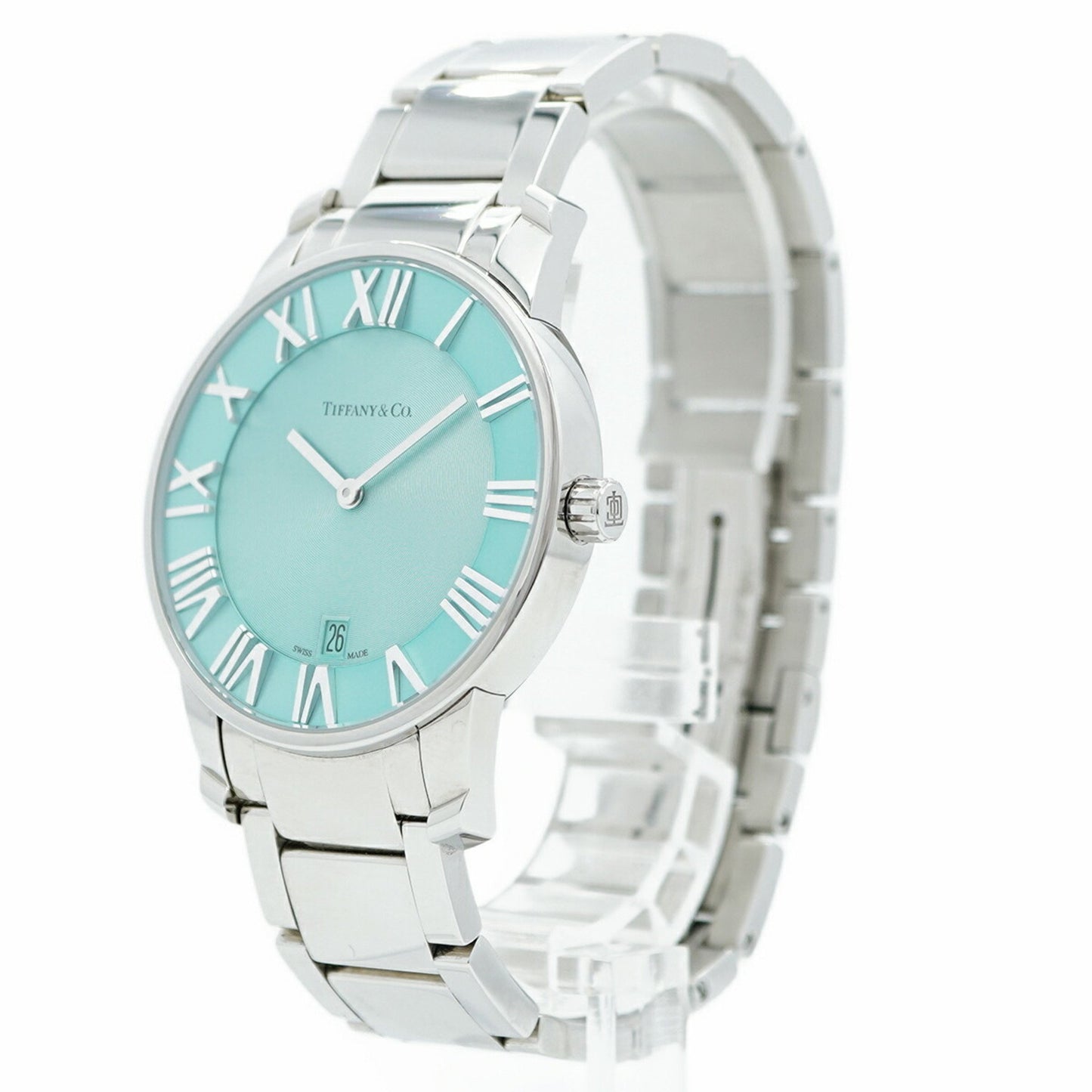Tiffany Atlas 2-Hand Watch 63452769 Blue Dial
