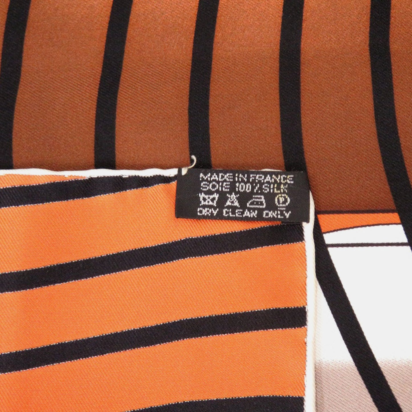 Hermes Carr 90 H20 Silk Scarf Muffler In Orange