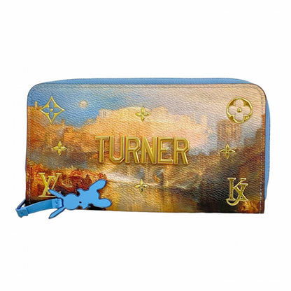 Louis Vuitton Monogram Certy Zippy Wallet M64604 Light Blue/Beige