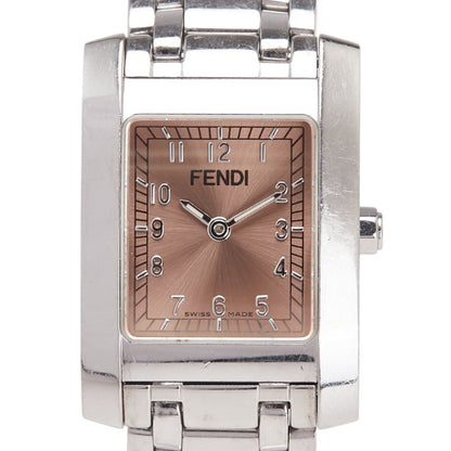 Fendi Horologi Classico Watch 7000L Quartz Pink Dial Stainless Steel