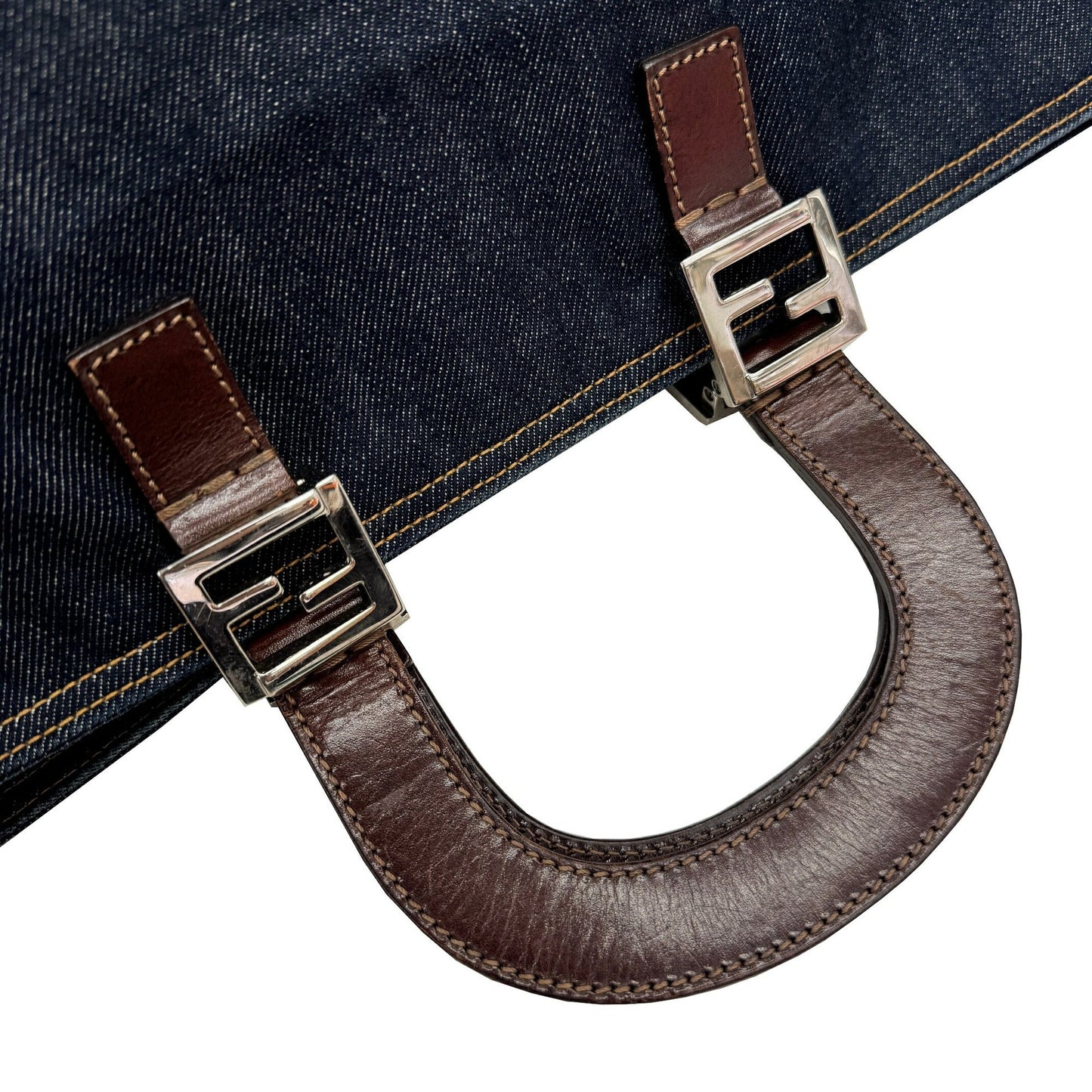 Fendi Denim Tote Bag Handbag 2354